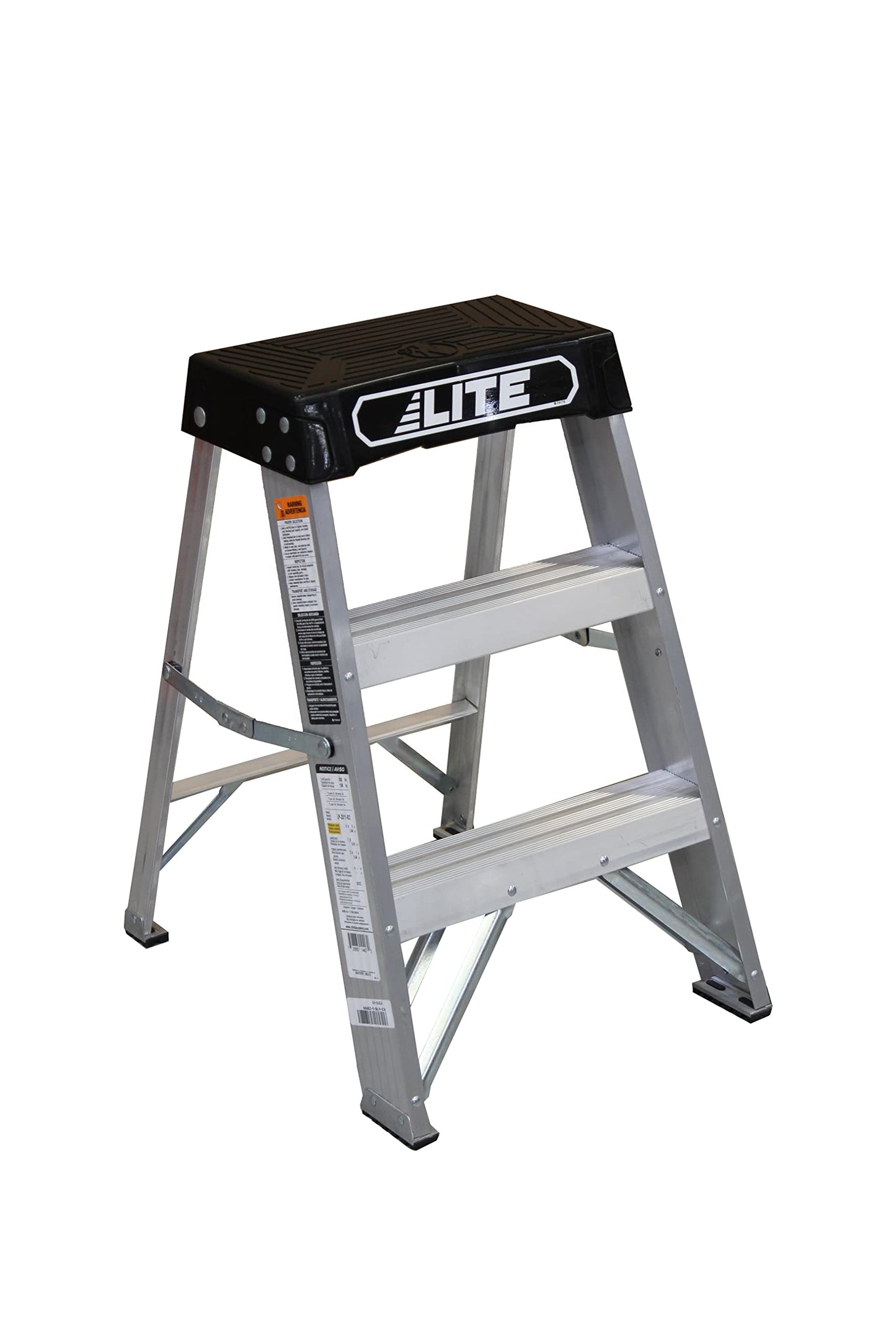 LITE 2' Fiberglass Step Stool Ladder, 300-Pound Capacity, Type IA, LP-3011-02 & 2' Aluminum Step Stool Ladder, 300-Pound Capacity, Type IA, LP-2011-02