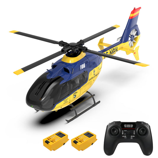 Hylukon F06 Remote Control Helicopter, 6-Axis Gyro RC Helicopter with Brushless Motors, Altitude Hold, Optical Flow Positioning Function and LED Lights, 2.4GHz Mini Aircraft Toy for Teens Adults