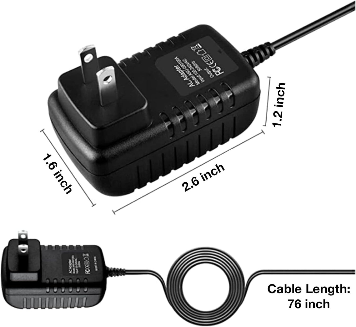 LKPower SDC-12 CDR-07 AC Adapter Charger Replacement Vestax Power Supply for CD Recorder
