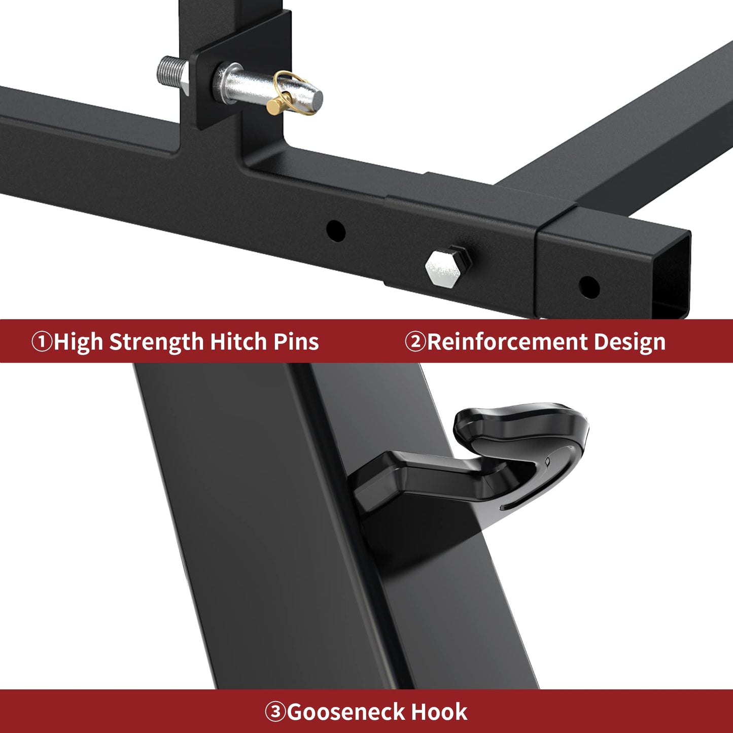 YITAMOTOR 3 Point Hitch Pallet Fork, 1500lbs Capacity Adjustable Pallet Fork Quick Hitch for Category 1