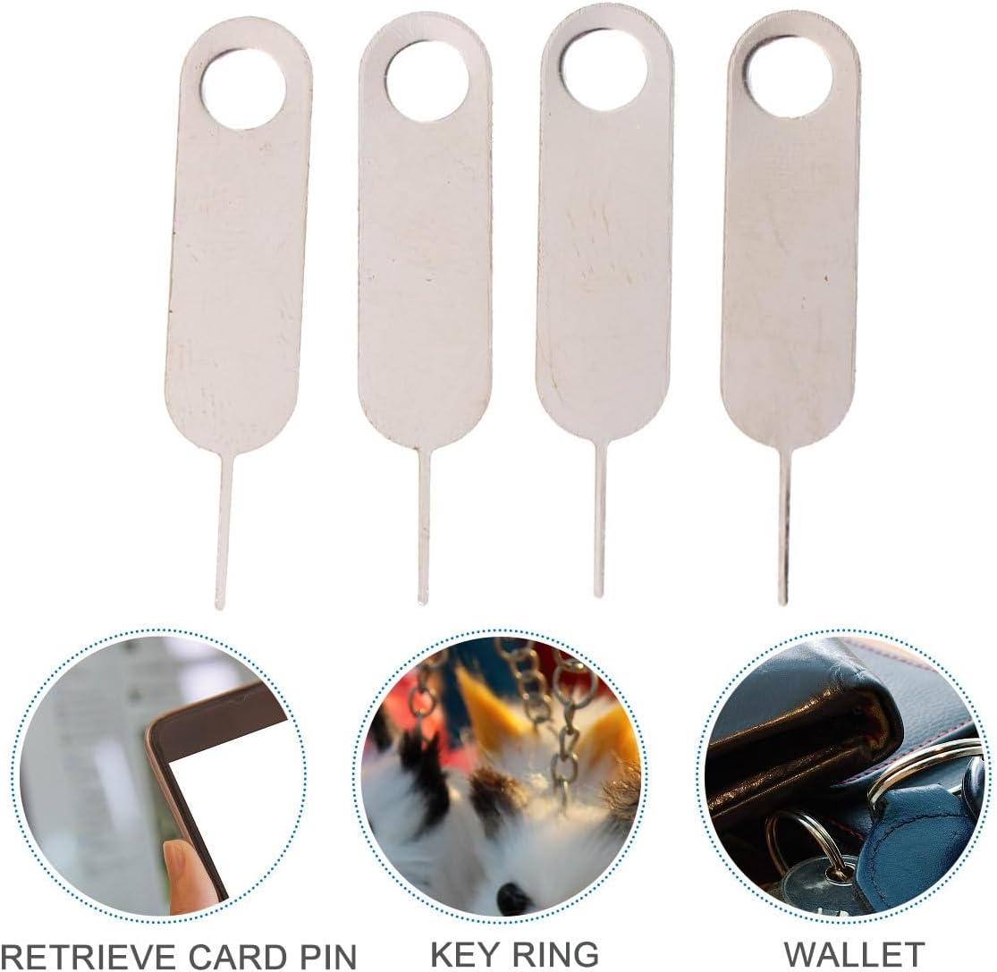 100pcs Gadpiparty Universal Sim Pin Eject Tool Stainless Steel Mobile Phone Sim Tray Remover Kit for Smartphones