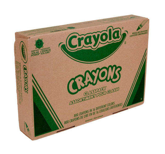 Crayola Bulk Crayon Classpack - 800ct (16 Colors), Bulk Teacher Supplies & Classroom Essentials for School, Arts & Crafts Crayons for Kids, Ages 3, 4, 5