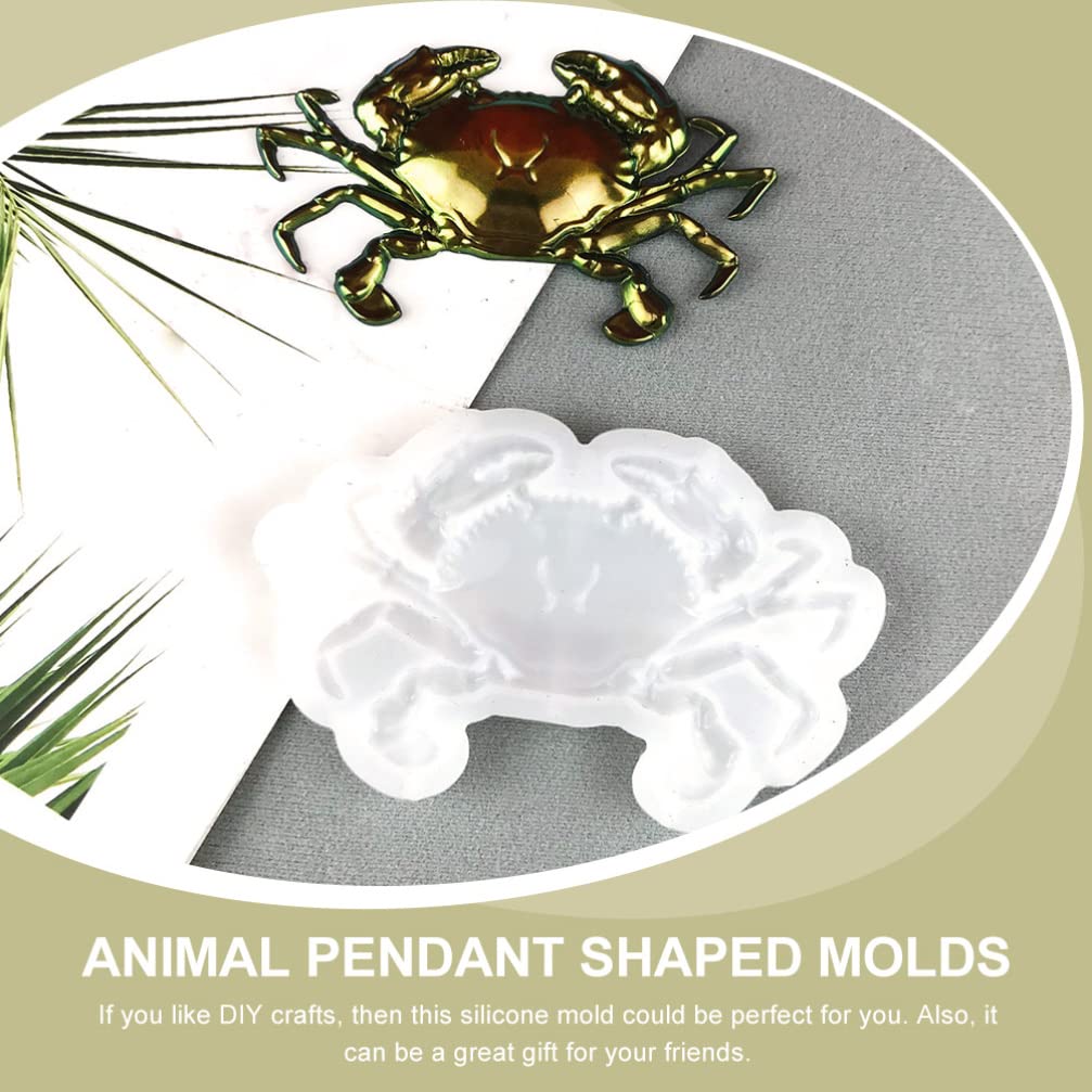 COHEALI Resin Molds Crab Silicone Marine Life Ocean Animal Epoxy Resin Casting Molds Crab Fondant Chocolate Baking for DIY Keychain Jewelry Craft Making