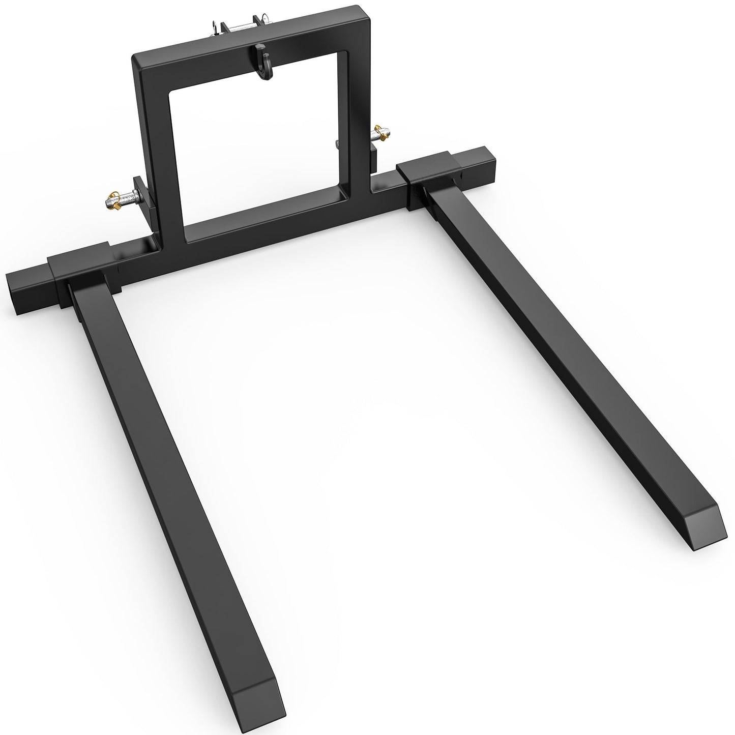 YITAMOTOR 3 Point Hitch Pallet Fork, 1500lbs Capacity Adjustable Pallet Fork Quick Hitch for Category 1
