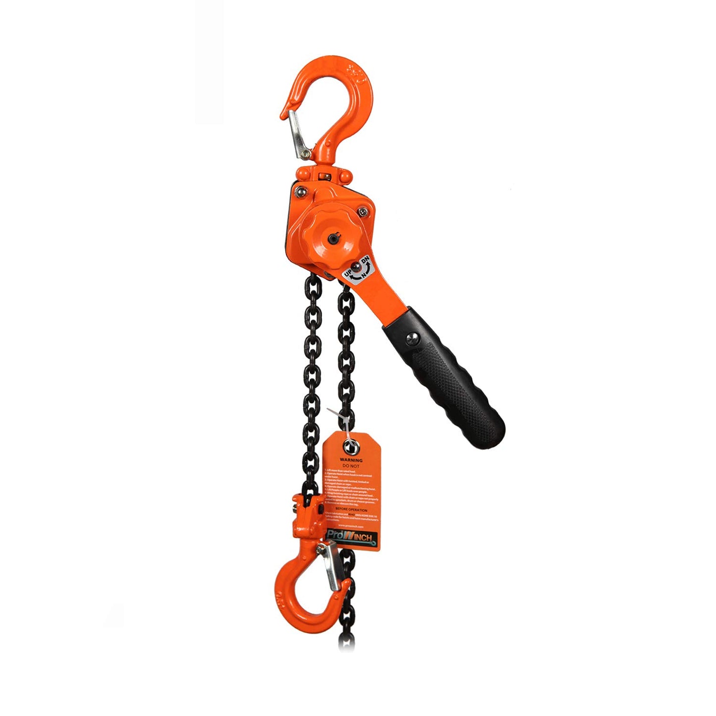 Prowinch 1/2 Ton Mini Lever Block Chain Hoist Ratchet 1000 lbs Load Capacity Chain Puller 5 ft. G80 Chain