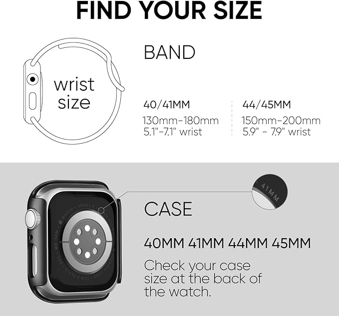Compatible for Apple Watch Series 11 10 Band 42mm and Case with Screen Protector, Soft Silicone Sport Strap Bands and Protective Cover with Tempered Glass for iWatch Series 11 10