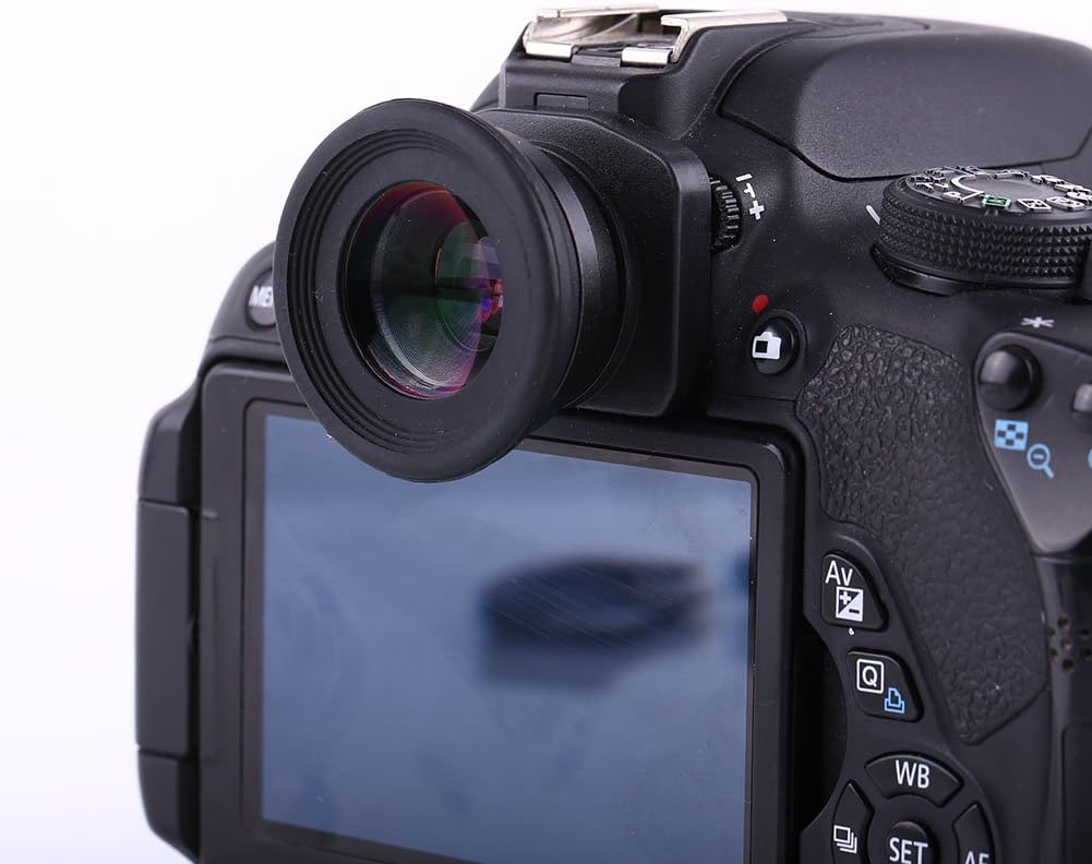 LKHUYA 1.5X 6 Fixed Focus Viewfinder Eyepiece Magnifier with Mount Bases for DSLR Cameras, Durable Optical Glass Eyecup