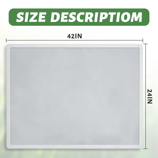 UNCLE BOARD 42 inch x 24 inch Magnetic Whiteboard for Wall – Nano Capsule Surface, Smooth Writing & Easy Erasing, Aluminum Frame, Hanging for Office School Home. Planning Drawing Memo Teaching.