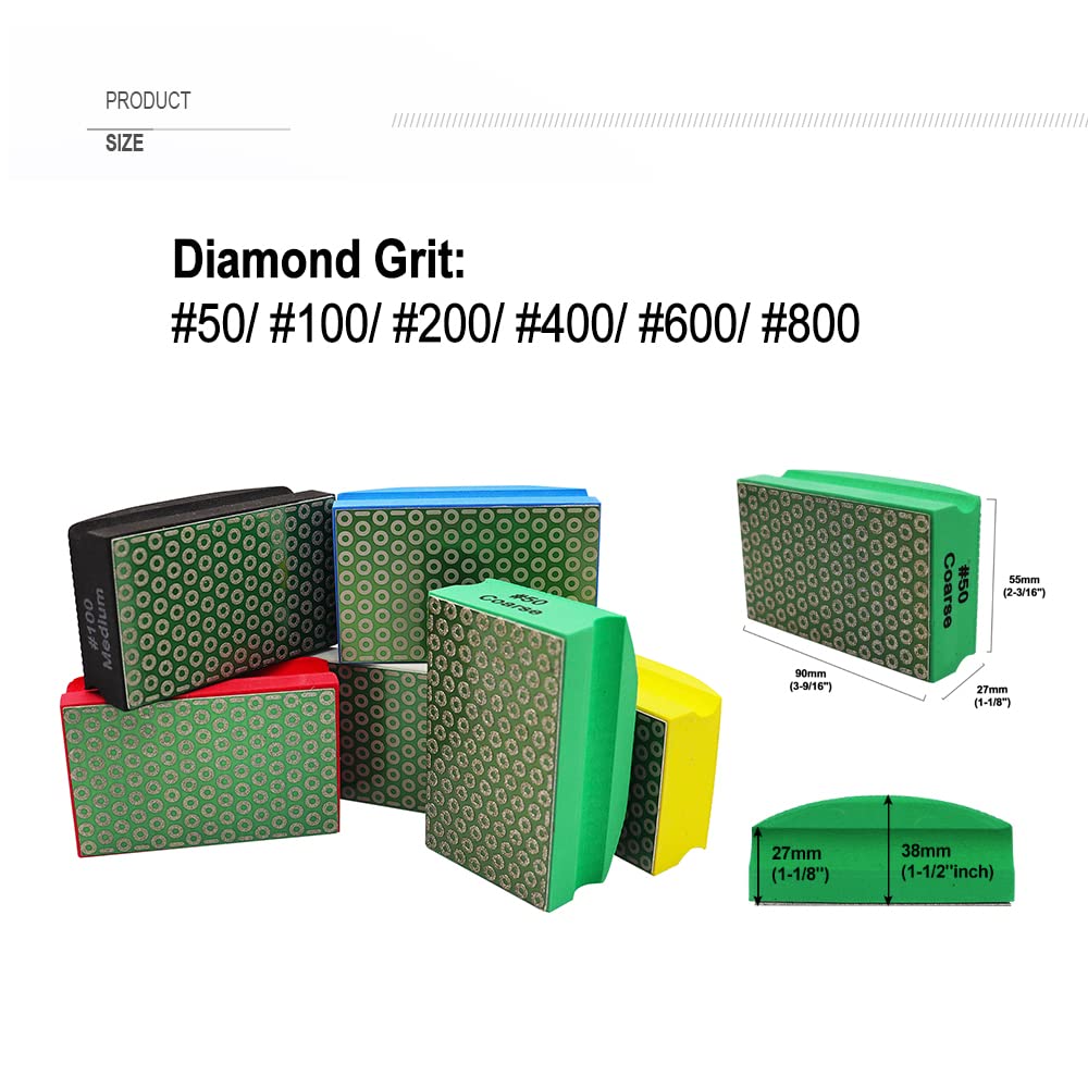 SHDIATOOL Diamond Drill Core Bits Set for Porcelain Triangle Shank Hole Saw Cutter for Tile Marble Ceramic Granite on Drill Machine