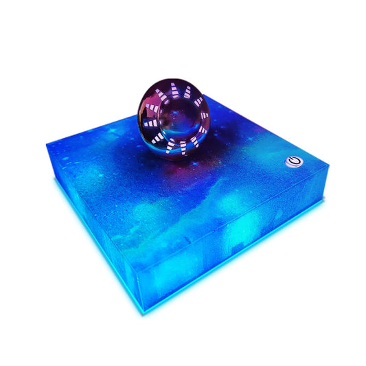 Poojaed Magnetic Levitating UFO Lamp, Floating 360°Rotating RGB Galaxy Light Display, Cool Tech Gadgets Desk Decor for Office Home Esports Room, Amazing Gift for Men Girls