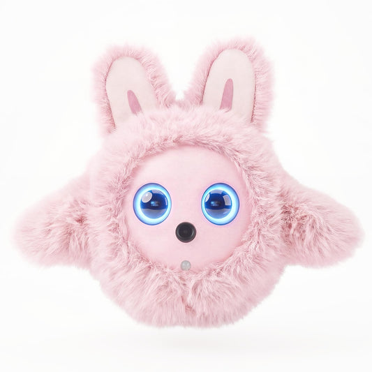 CVCBSER Smart Ai Companion Robot Cute Pet, Desk Robot Voice Chat gpt Emotional Interaction, Richness Expressiveness Ai Pet Robot for Adults Kids Chat (Pink Face)