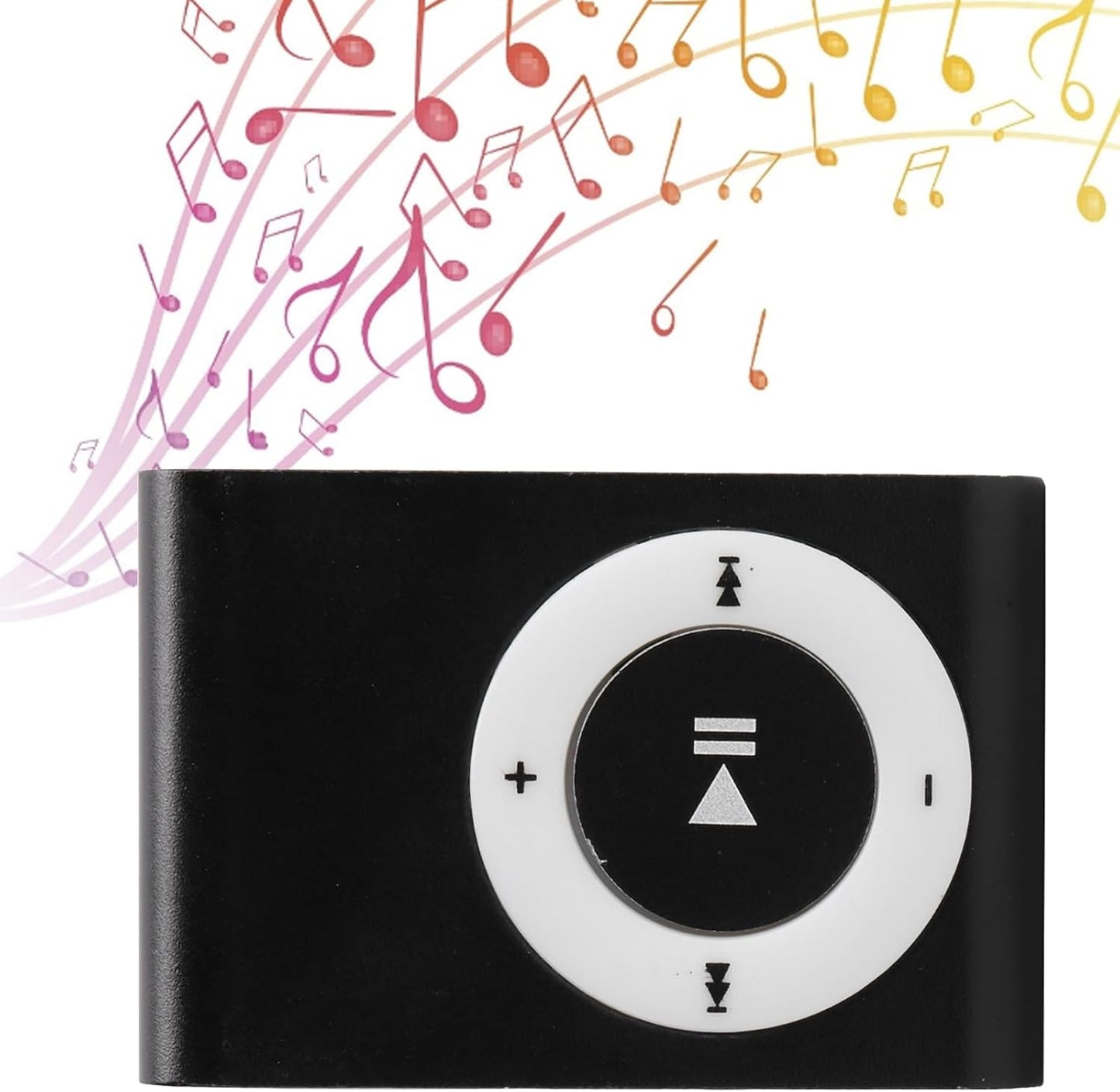 Chiwe MP3 MP3 Sports Player, Convenient Portable Long Battery Life Mini for Outside Activity(Black)