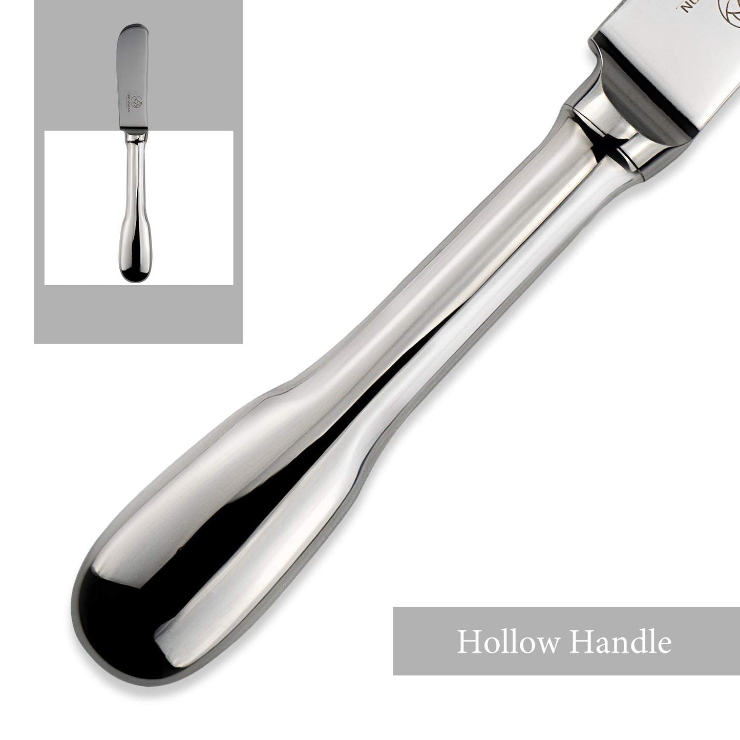 OTW PAVILION Set of 6 Butter Knife Silver Cheese Knife Spreaders 18/10 Stainless Steel for Butter Cheese and Dessert