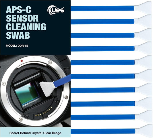 UES DDR15 CMOS (10 APS-C Sensor Cleaning Swabs for Reflex and Mirrorless Digital Camera Compatible with Sony, Nikon
