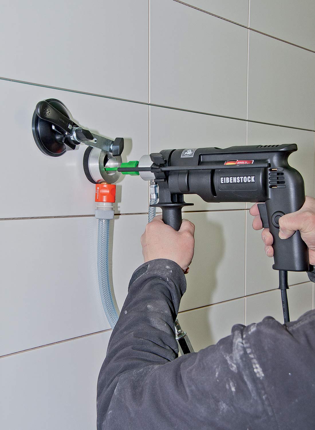 C.S. Unitec END 712-3/4 in. Capacity Concrete Core Drill - Wet Diamond Core Drill - Variable-Speed for Concrete, Brick, Stone, Ceramic, Porcelain, Stoneware and Glass - Made in Germany - 110V