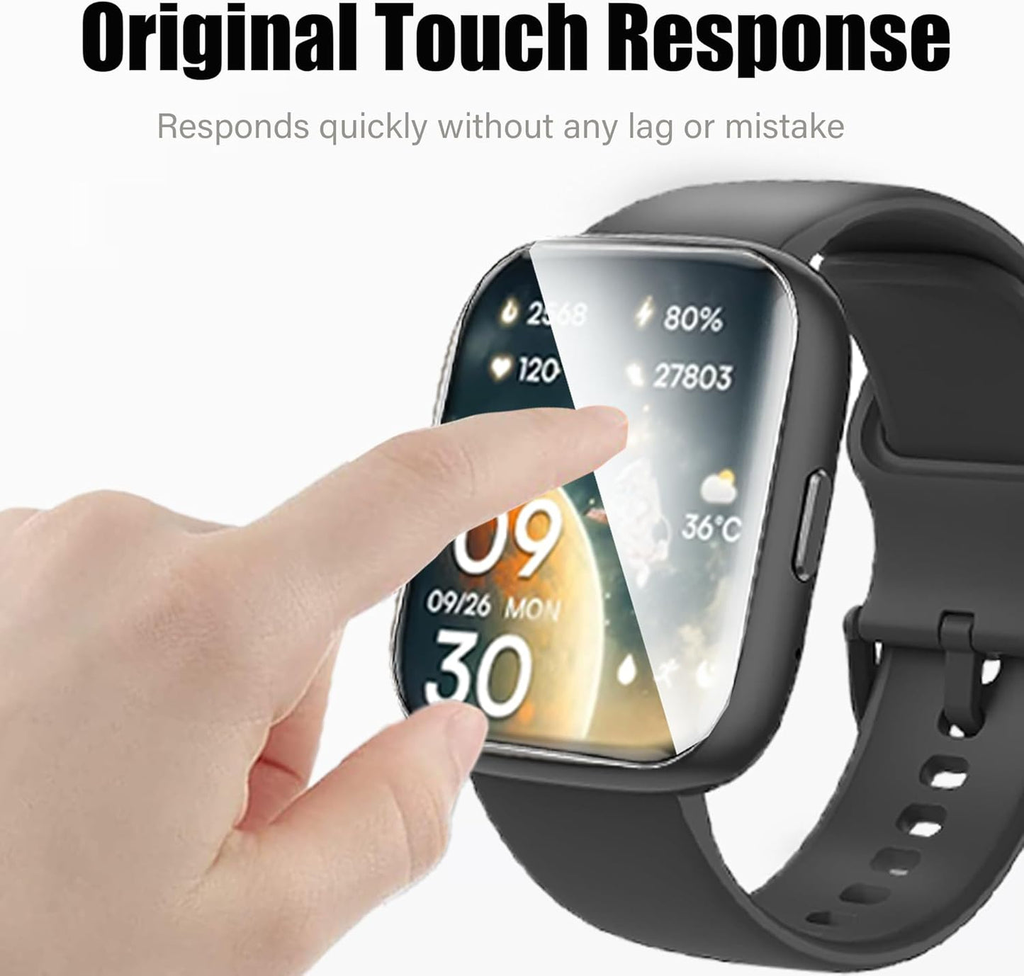 Lamshaw M50 MP3 [6 Pack] M50 4" MP3 (6 Pack) Compatible for Aiandcc Player Screen Protector, Full Coverage TPU Clear
