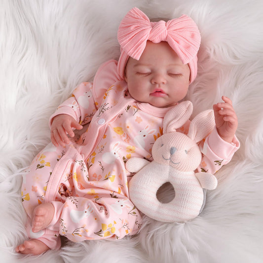 BABESIDE Lifelike Reborn Baby Dolls Girl - 20 Inch Realistic Newborn Baby Doll with Poseable Body, Real Life Baby Dolls with Accessories for 3+ Year Old Girls Gifts, Pretend Play, Collection