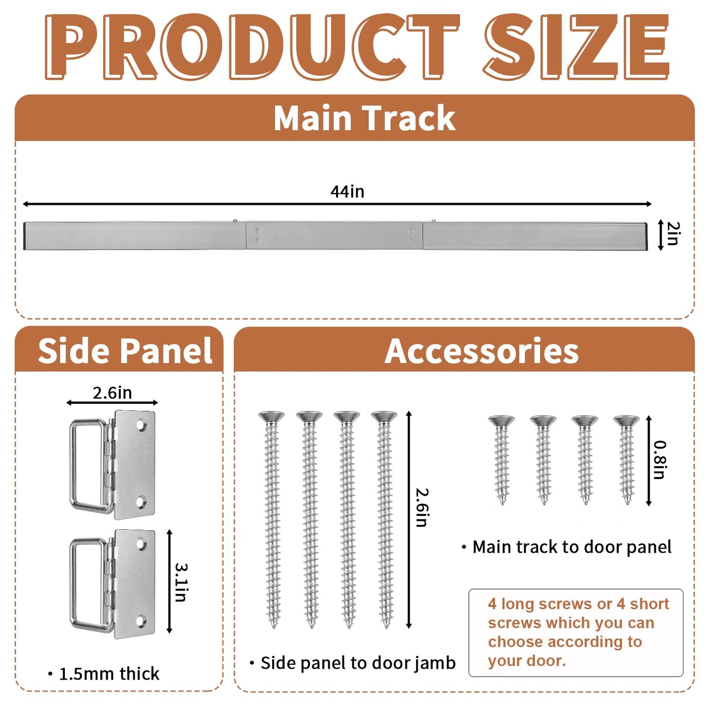 Door Security Bar Barricade Brackets Kit Set Door Stopper Home Defense Security Devices for Front Door