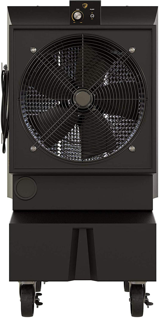 Big Ass Fans - Cool-Space 300 - Portable Evaporative Swamp Cooler, 18 Inch Diameter Fan, Indoor Outdoor Use, Continuous or Fillable 16 Gallon Capacity, Variable Speed – Cooling for Workshops, Garages