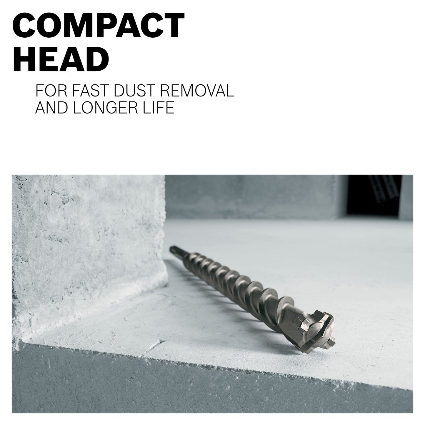 BOSCH HC5099 2 in. x 23-in. SDS-max Speed-X Carbide Rotary Hammer Bit for Concrete Drilling