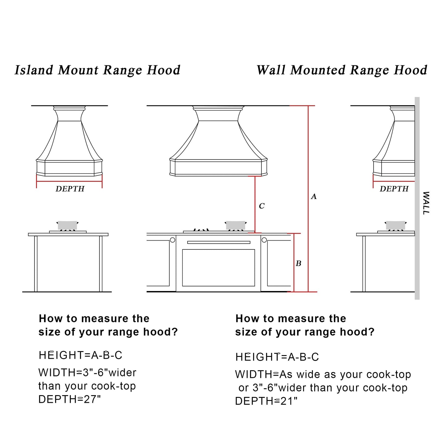 NAUXUS Custom Stainless Steel Range Hood, Handmade Kitchen Hood with Powerful Range Hood Insert, Classic Stove Vent Hood with Straps & Rivets, HSW31RCC#