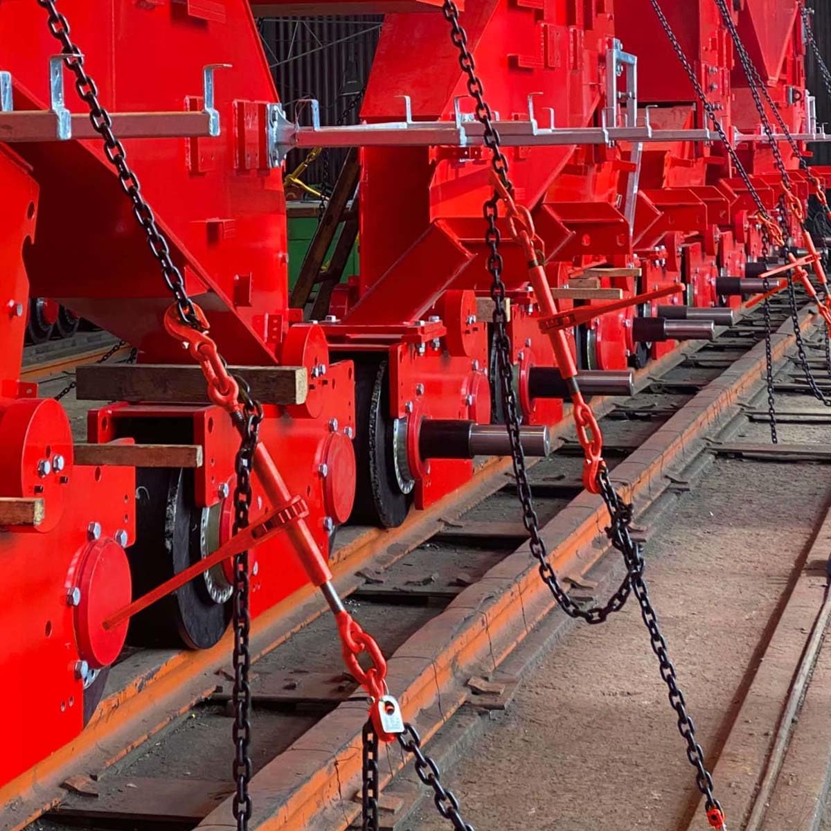Lechansen Chain and Binders Kit 5/16" - 3/8", 2 Pack G80 Ratchet Load Binder 5/16" to 3/8", G80 Transport Chain × 20 Feet with G80 Hook, 5,400 lbs WLL Ratchet Binder and Chain for Towing, Hauling