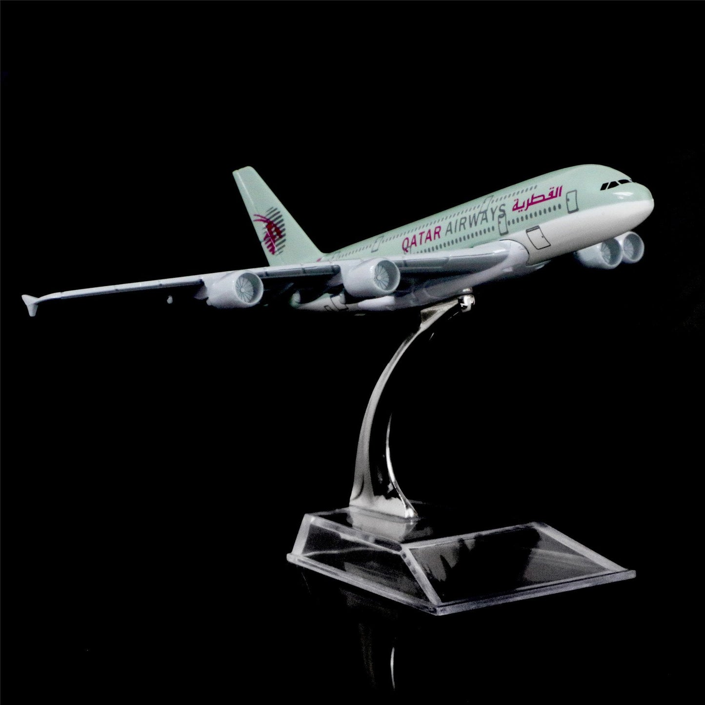 24-Hours Qatar Airways Company Q.C.S.C. A380 Alloy Metal Airplane Models Die-cast 1:400