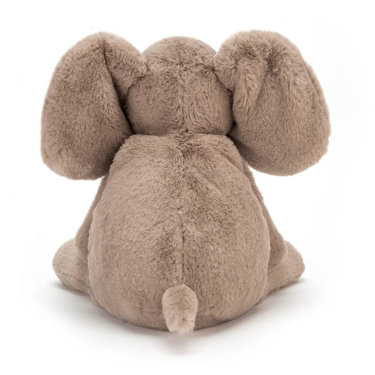 Jellycat Smudge Elephant Stuffed Animal, Medium 9.5 inches - Elephant Plush Toy - Classic Children's Gift