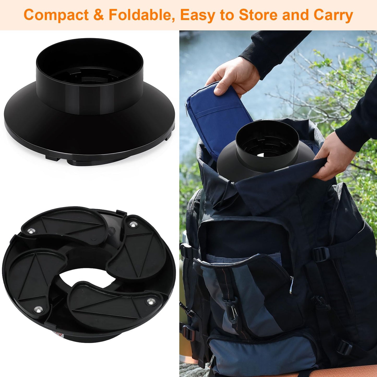 2 Pack Propane Tank Holder, Portable Propane Tank Stand Cylinder Base for 1lb/MAPP Gas Cylinders,Foldable Small Fuel Gas Bottle Stabilizer,Accessory for Camping Stoves Heaters Burners Torches Lanterns