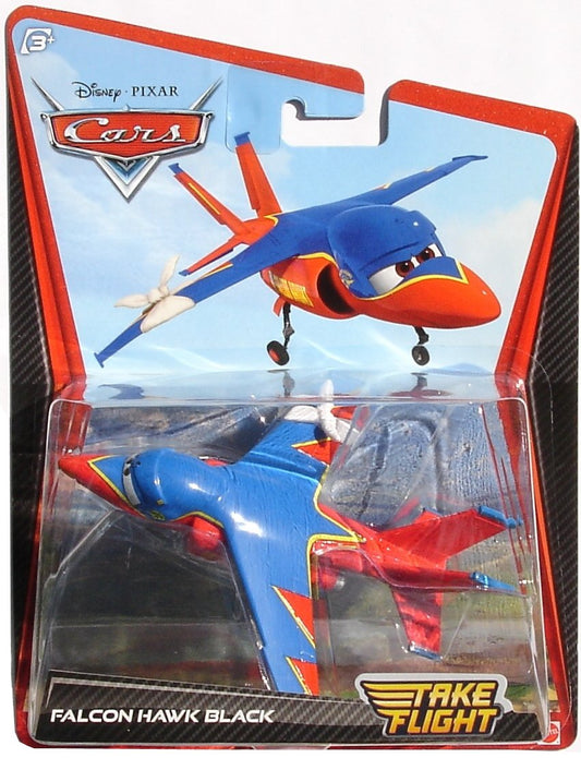 Mattel Disney Cars Take Flight Falcon Hawk Black Diecast Car