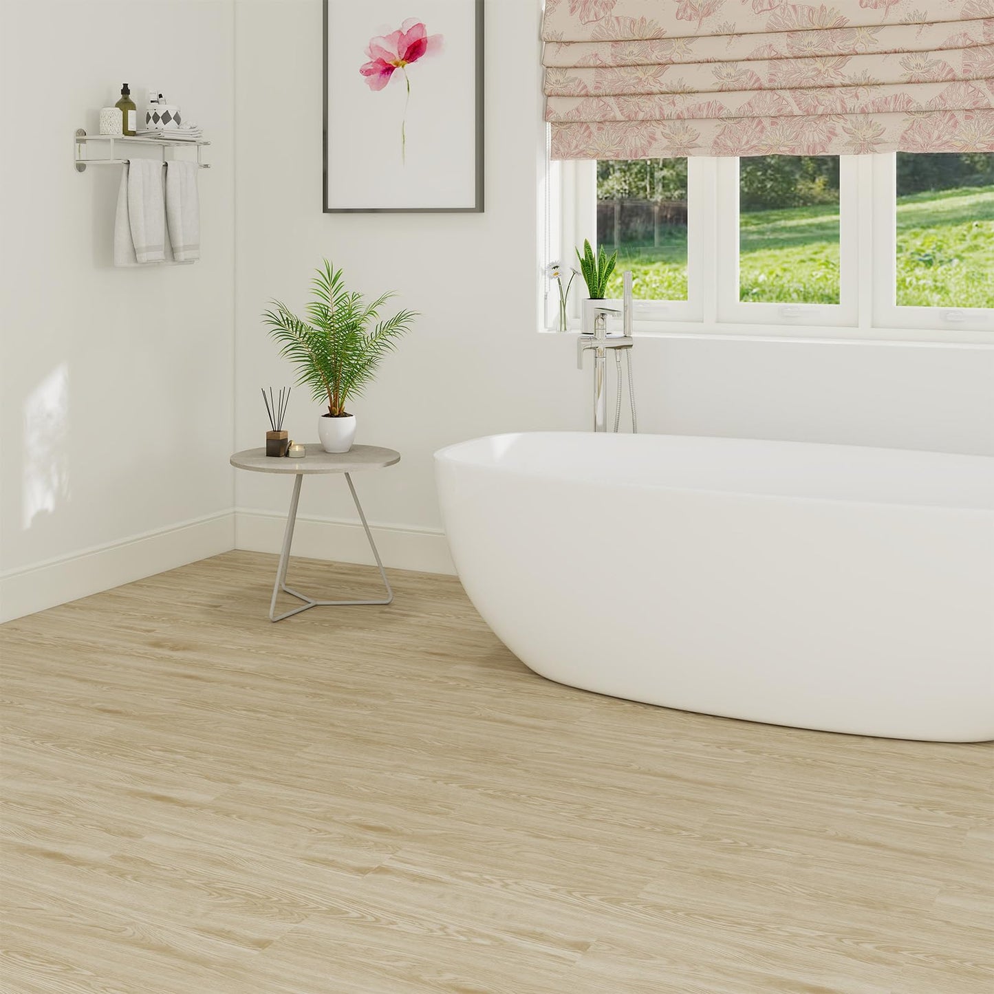 Mysflosy Peel and Stick Floor Tiles, Self-Adhesive Luxury Vinyl Flooring Plank, 6'' x 36'', 36 Pack 54 Sq.Ft, Waterproof DIY Deep Wood Grain Planks Easy to Install for Kitchen, Living Room