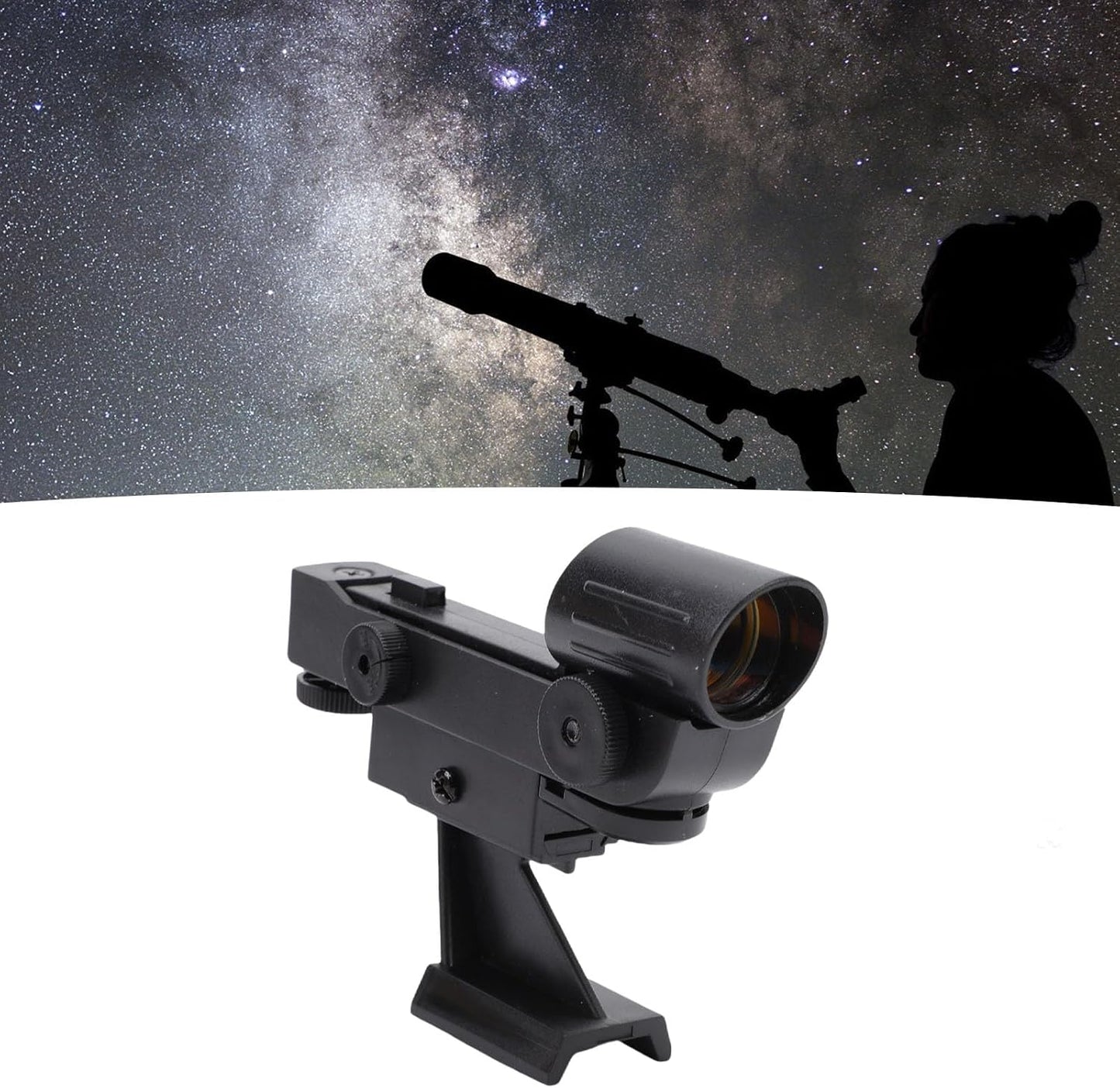 XUMIUZIY 80EQ Red Dot Finderscope, LED Dot Viewfinder with Brightness Adjustment for Astronomical Telescopes