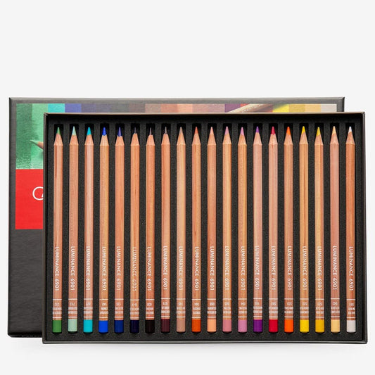 Caran d'Ache 6901 Colouring Pencils Luminance Portrait Assortment 20 Colours, Multi-Colour, 26 x 19 x 2 cm.