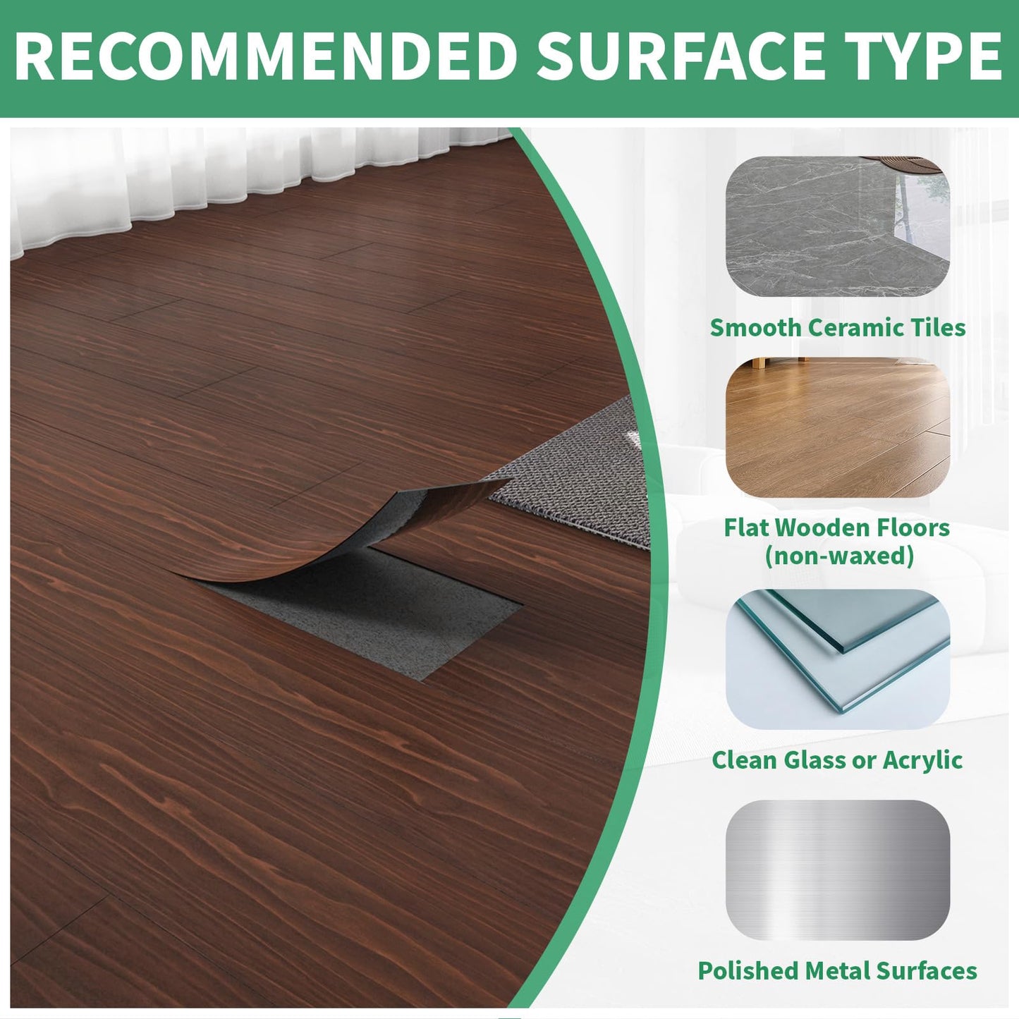 30 Sq.Ft. Peel and Stick Vinyl Floor Tiles 36" x 6" Wood Look Planks, 20 Pack Waterproof Self-Adhesive Flooring Tiles, DIY for Renter, Kitchen, Living Room, RV, Dark Brown