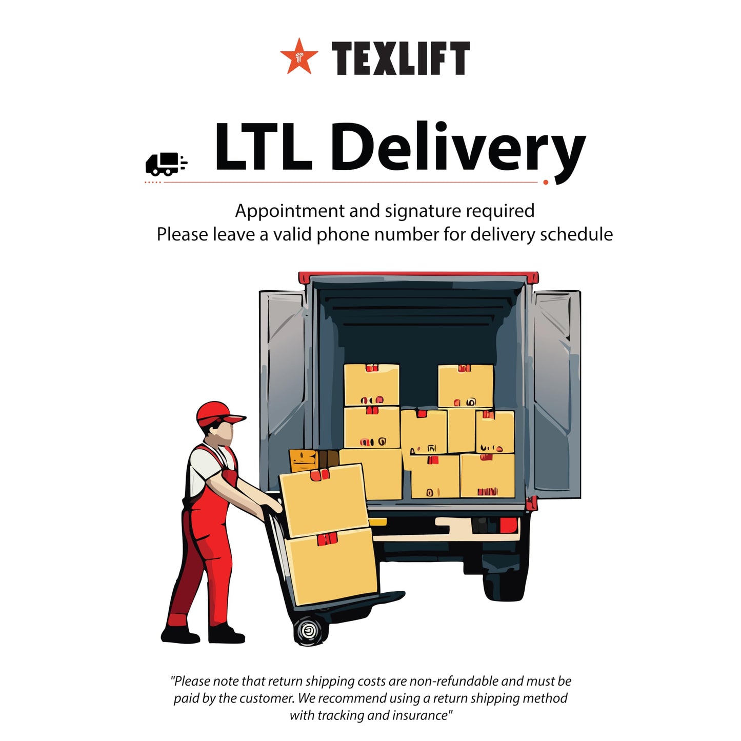 TEXLIFT Full Electric Power Pallet Jack – Standard Duty Pallet Lift Truck 3300 Lbs Capacity, 48” L x 27” W Fork Size, Plug-in 24V/30Ah Lithium Battery – Max Lift Height 8 Inch - (US-EPT33K-DN)