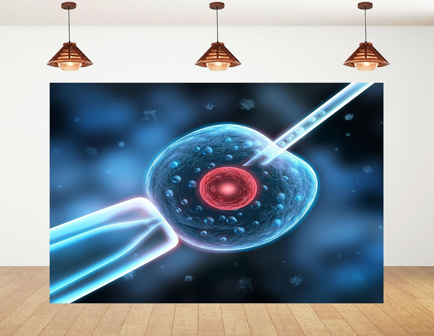 KeyWork 8x5ft IVF Procedure Backdrop Medical Science Photography Background for Fertility Seminar Reproductive Health