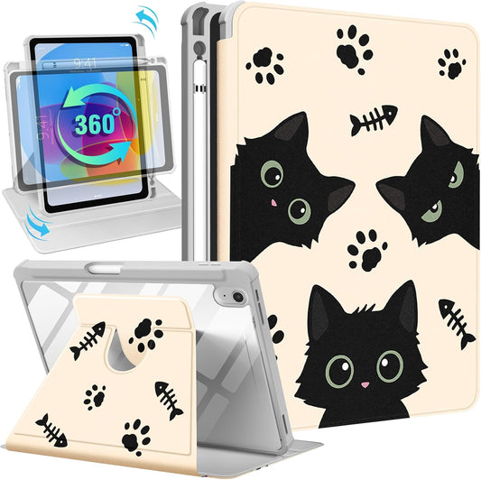 Uppuppy A16 10th 10.9 inch 360 10th 2022/11th 2025 for iPad Case for iPad Generation Case - Degree Rotating Stand Folio