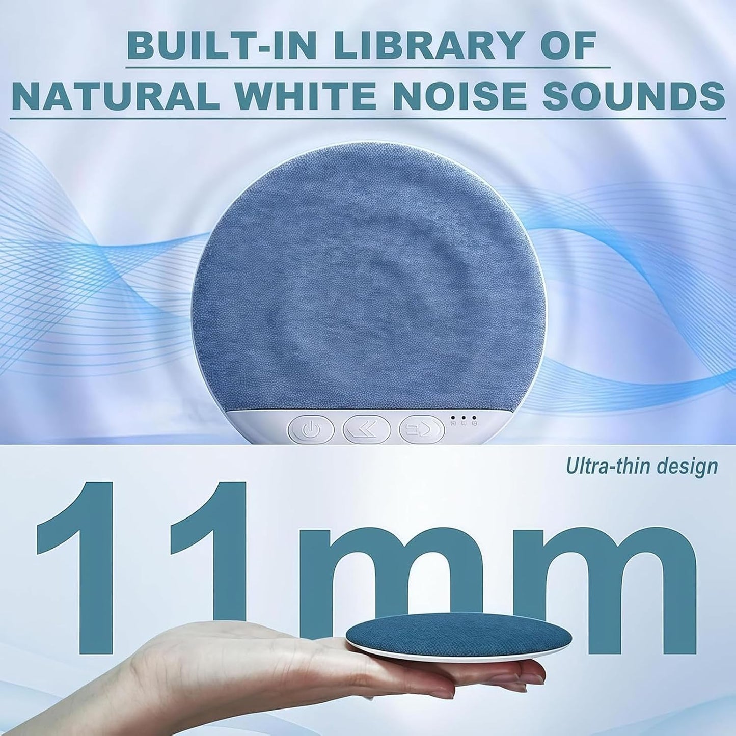 Generic 2026 (1, New Under Sleep Pillow Speaker - Pillow Speaker Bluetooth for Sleeping with White Noise Timer Wireless