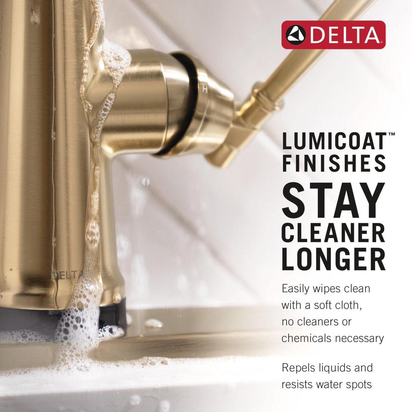 Delta Cordova Brushed Nickel Pull Down Kitchen Faucet, Modern Single Hole Kitchen Sink Faucet with High Pressure ProClean Spray, Lumicoat Arctic Stainless 9185-AR-PR-DST