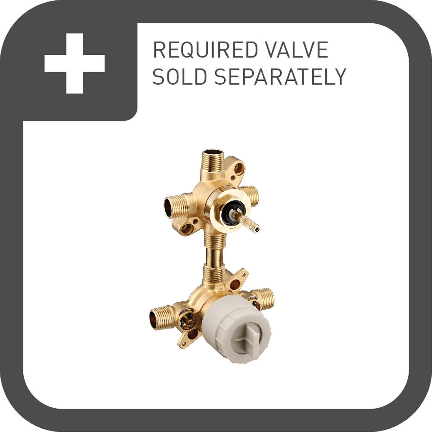 Moen UTS9011BN 90 Degree M-CORE 3-Series 2-Handle Shower Trim with Integrated Transfer Valve, Valve Required, Brushed Nickel
