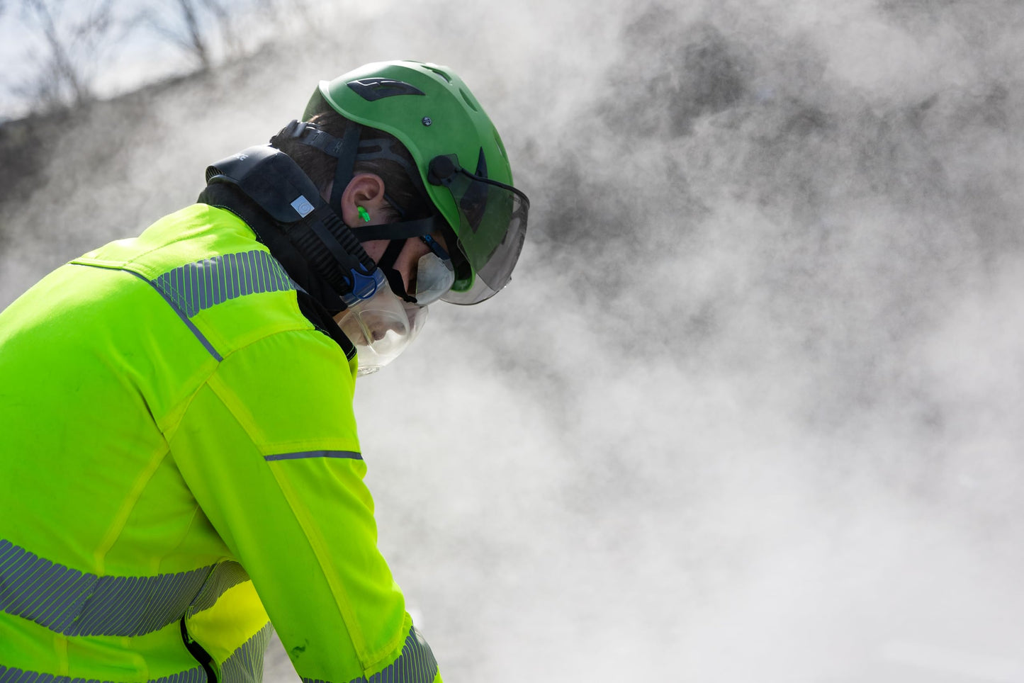 CleanSpace® WORK Kit with Small mask - Lightweight, Ready-To-Use Reusable Powered Respirator Kit. For use where respiratory protection against airborne particulates (dust, mists, fumes) is required