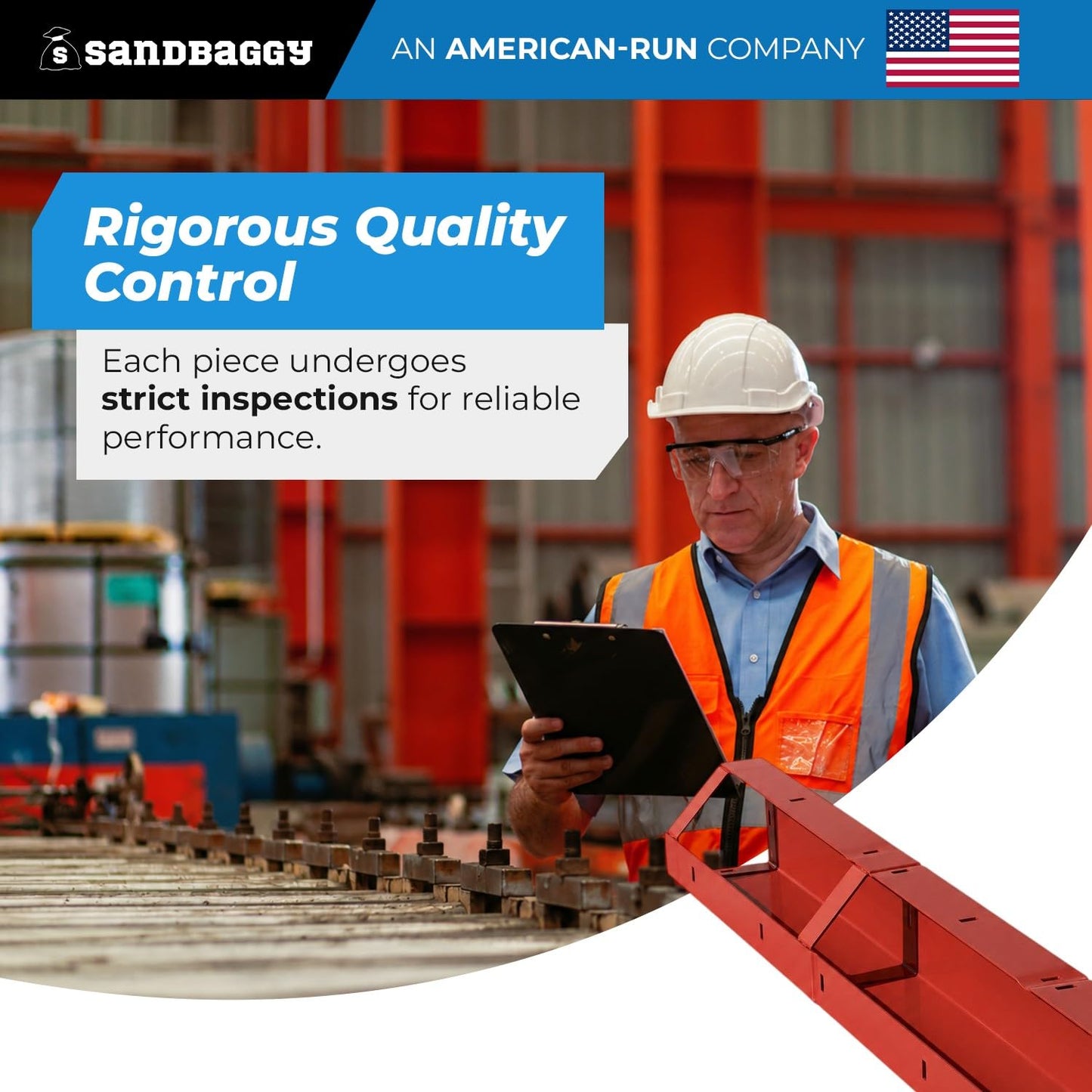 6" x 6" x 8 ft Inside Corners for Steel-Ply Concrete Forms - Sandbaggy (5, 6" x 6" x 8 ft)