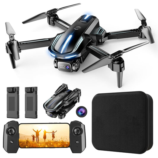 Drone with Camera for Adults Beginners Kids, Fun 1080P Foldable Mini Drone for Exciting Indoor Outdoor Play, RC Quadcopter with 2 Batteries, One Key Start, Easy to Fly, Altitude Hold, 3D Flips