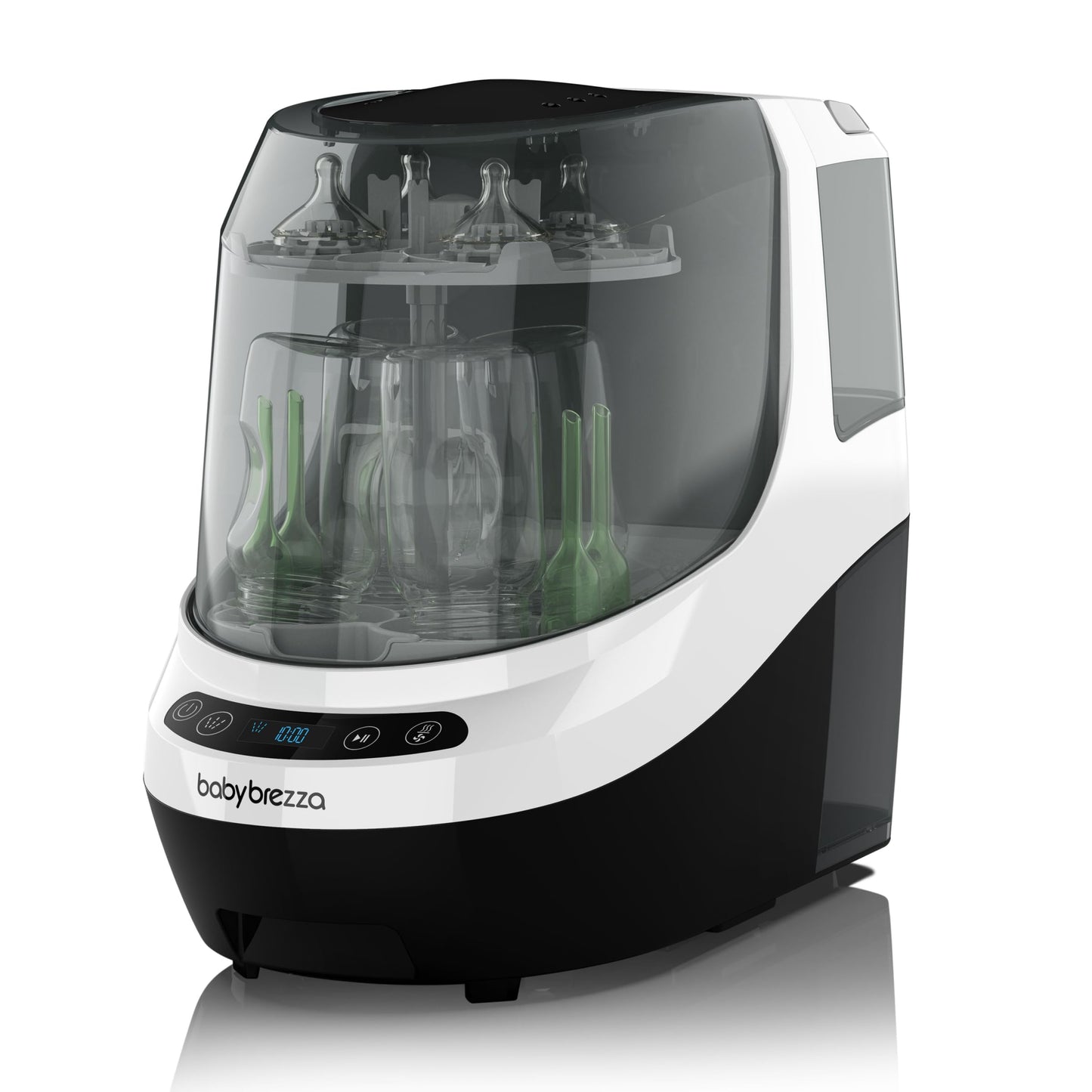 Baby Brezza Baby Bottle Washer Pro - Clinically Proven Better Cleaning - Washer, Sterilizer + Dryer In One Appliance for Essentials like Bottles + Pump Parts – Machine Replaces Brushes + Racks