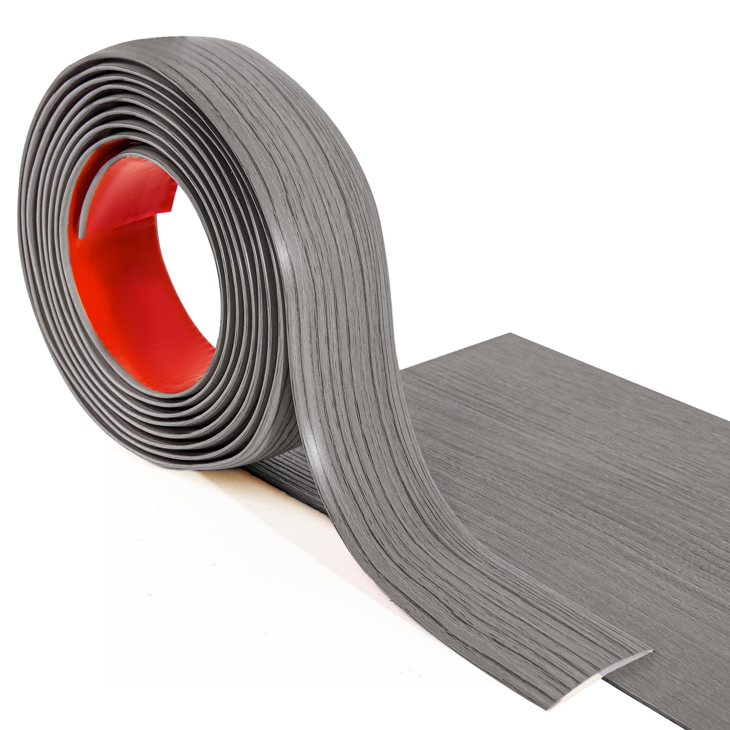 Art3d Self Adhesive Vinyl Floor Transition Strip, Laminate Floor Strip Floor Flat Divider Strip for Joining Floor Gaps,Carpet Threshold, Floor Tiles（4 FT, 1.57in, Gray）