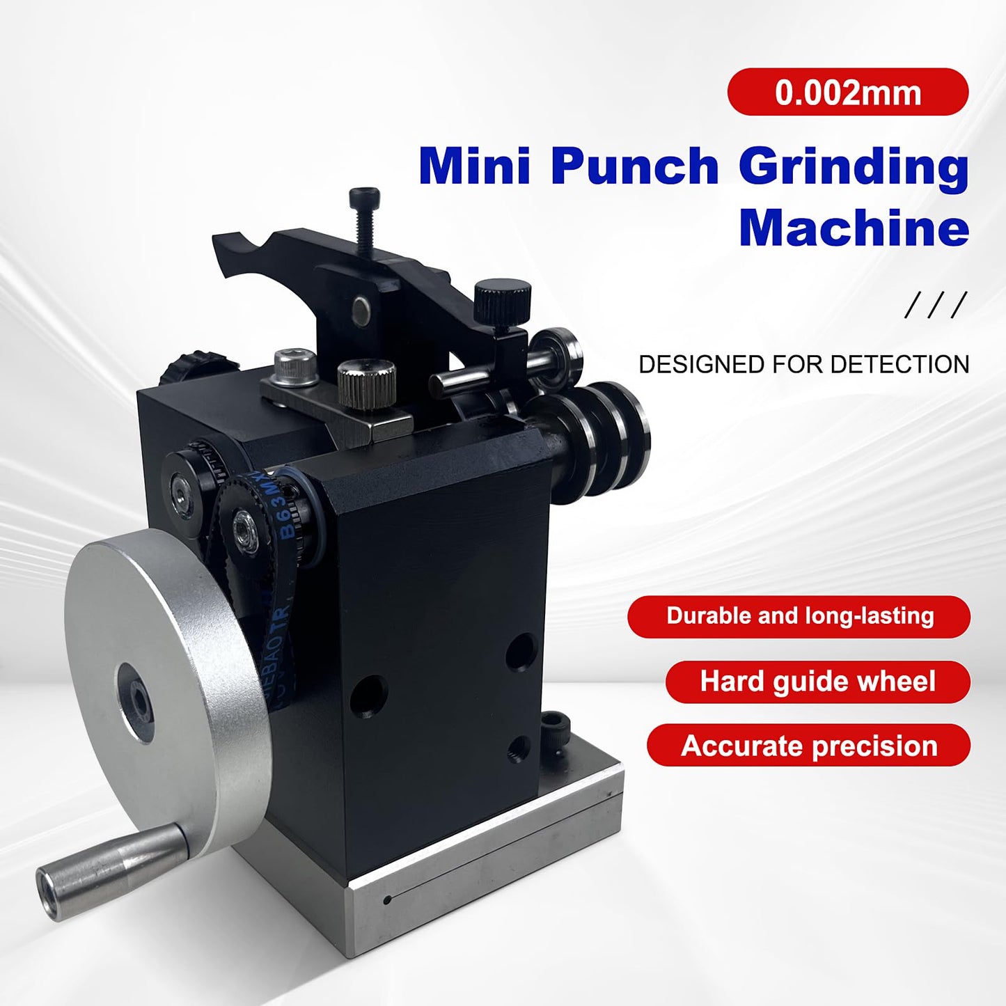 AICEYI High Precision Vertex Mini Punch Grinding Machine Double slot Mini Punch Grinder High Precision Needle Grinding Machine for Milling Drilling Machine Clamping Accuracy 0.002mm