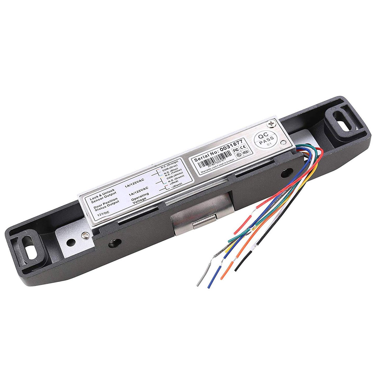 UHPPOTE Electric Strike Lock 12VDC for Access Control Fire Exit Door Rim Exit Devices with Push Bar