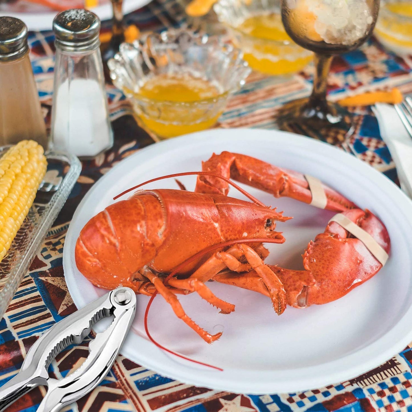 Crab Crackers and Tools, 16 Pieces Lobster Crackers Crab Crackers Sets Seafood Tools Set Nut Crackers Tools