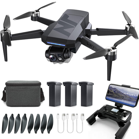 3-Axis Gimbal GPS Drone with 4K Camera, 90 Min Long Flight Time,3280 FT Long Control Range, Auto Return, Follow Me, Brushless Motor, 5G FPV RC Quadcopter for Beginners(Under 249g)