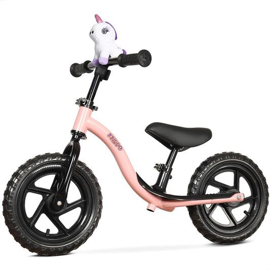 KRIDDO Toddler Balance Bike 2 Year Old, Age 24 Months to 5 Years Old, Early Learning Interactive Push Bicycle with Steady Balancing, Gift Bike for 2-5 Boys Girls, Pink